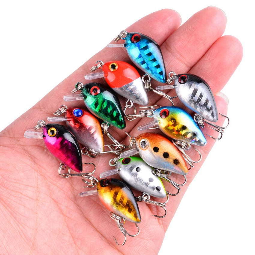 釣りルアー小型ミノーミニウォブル 3 センチメートル 1.5 - Fishing Lure Crankbait のレビューと価格