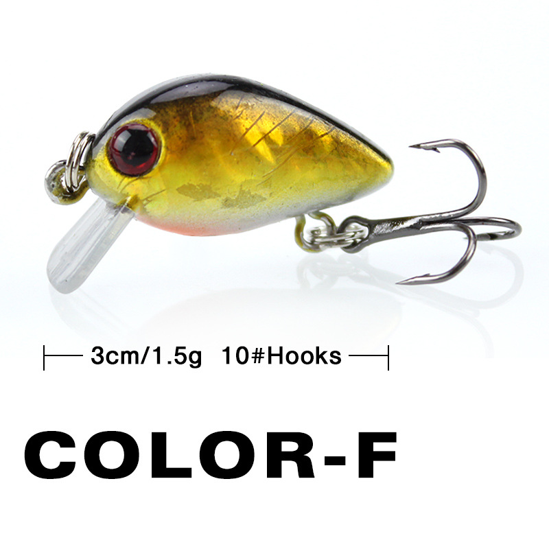 釣りルアー小型ミノーミニウォブル 3 センチメートル 1.5 - Fishing Lure Crankbait のレビューと価格
