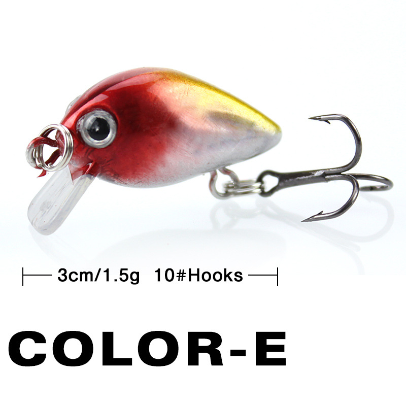 釣りルアー小型ミノーミニウォブル 3 センチメートル 1.5 - Fishing Lure Crankbait のレビューと価格