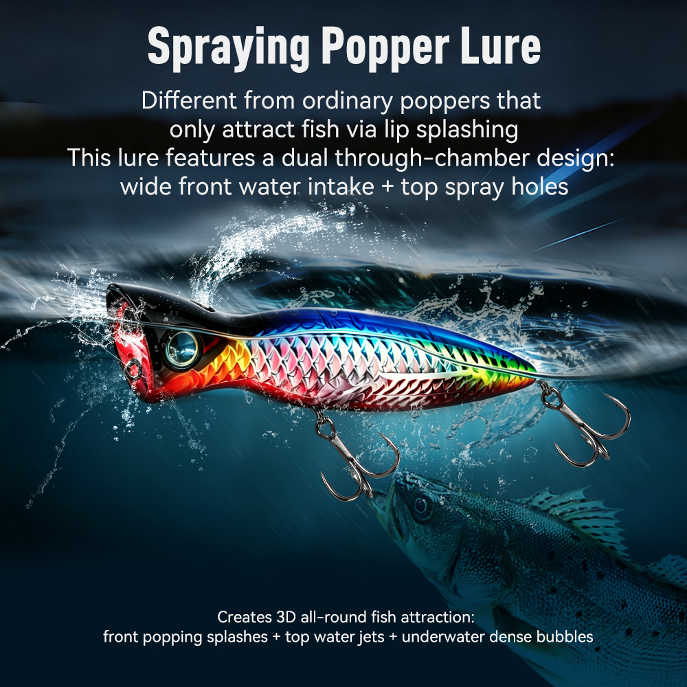 キングダム・バスタオール・ポッパー・ルアー 95mm 16g - Fishing Lure Popper のレビューと価格
