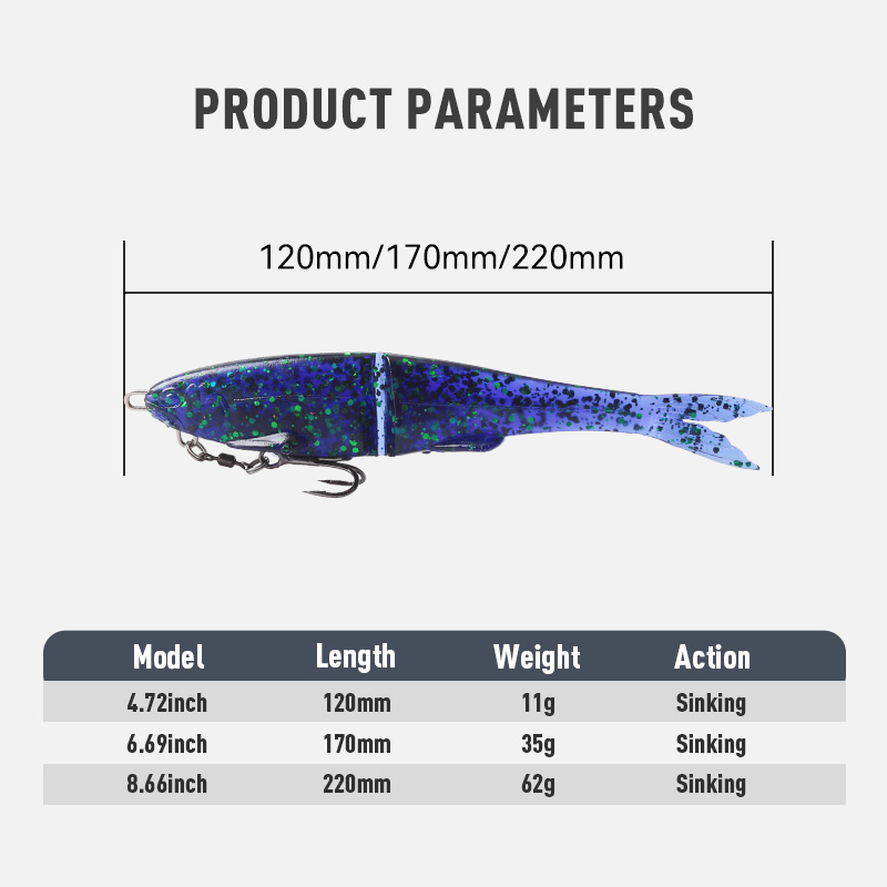1個入り ソフトジョイントスイムベイト シンキング 120‑ - Fishing Lure Swimbait のレビューと価格